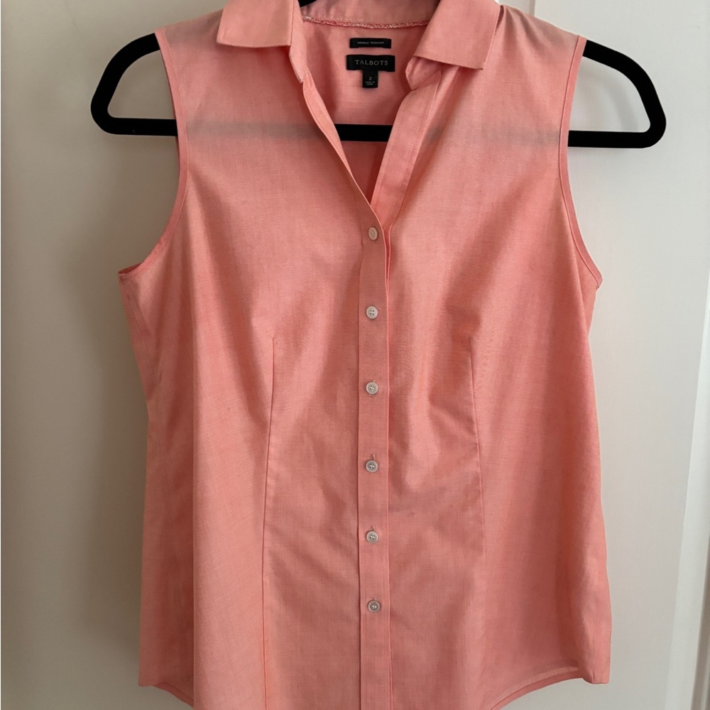 Talbots Women's No Iron Sleeveless Top